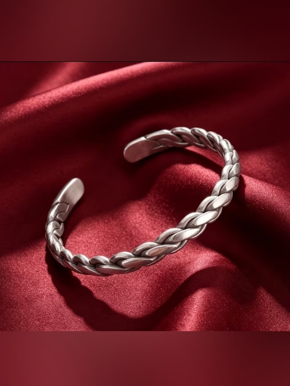 NWOT Braided Silver Cuff Bracelet - Women's Jewelry.